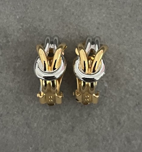 Orecchini vintage bicolore - orecchini,