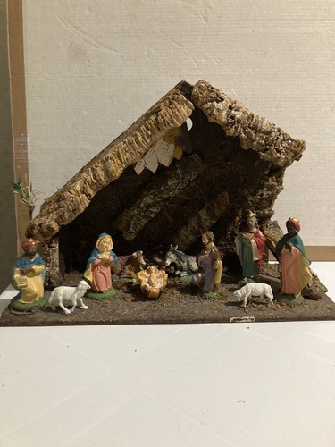 Vecchia capanna presepe con - capanna,