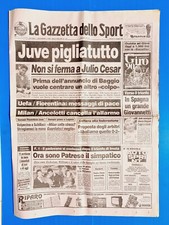 GAZZETTA DELLO SPORT 15 MAGGIO 1990 JULIO CESAR JUVENTUS - PATRESE - FIORENTINA