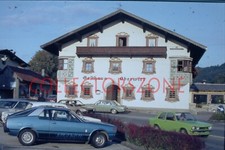 35mm Slide 1983 Ebbs Austria View  Datsun Opel Kadett Mercedes etc