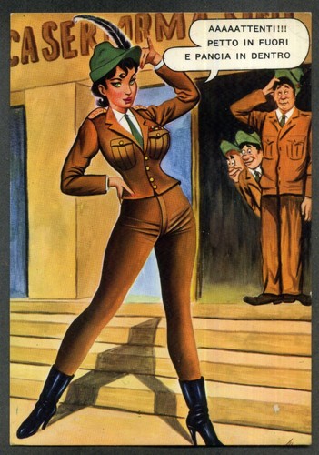 Militari alpini cartolina - -,