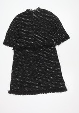 Abito donna Zara nero tweed