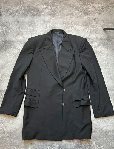 Gucci blazer uomo nero misto