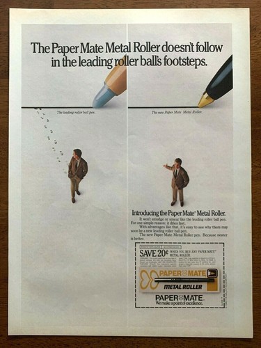Penna rullo metallo paper - penna,