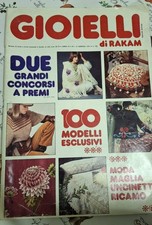GIOIELLI DI RAKAM N.1 GENNAIO 1977 MODA MAGLIA UNCINETTO RICAMO