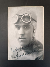 cartolina non viaggiata AUTOGRAFATA da TAZIO NUVOLARI