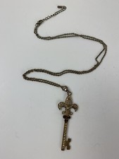 Key Gold Tone Necklace