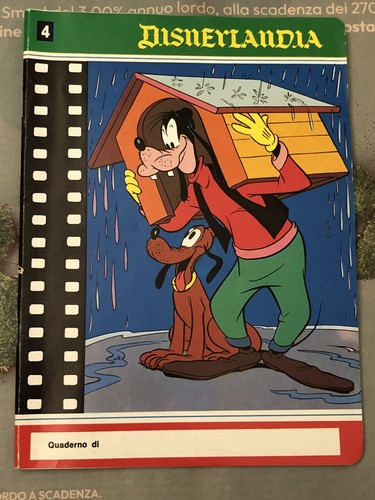 1970 quaderno disneylandia - quaderno,