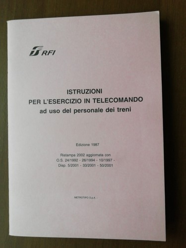 Ferrovie istruzioni - istruzioni, in