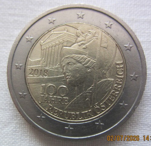 Moneta austria euro 2018 - 2, /