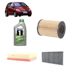 Kit tagliando + 5L olio Mobil1 5W30 per Mercedes Benz A W169 A150/A160/A170/A180