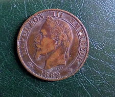 5 Centimes Napoléon III 1862 BB - NAPOLEONE III IMPERATORE 5 CENTESIMI