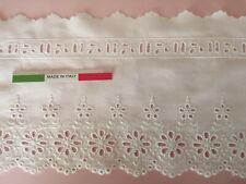 BALZA IN PIZZO SANGALLO BIANCO HCM 12.5. COTONE 100 %