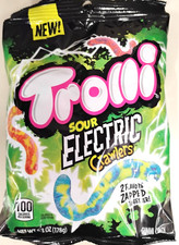 2 sacchetti Trolli Electric Sour Crawlers sacchetto di caramelle in gomma, 6,3 oz