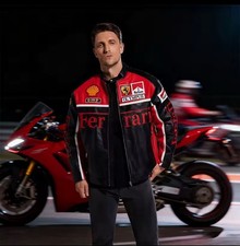 giacca in pelle ferrari 