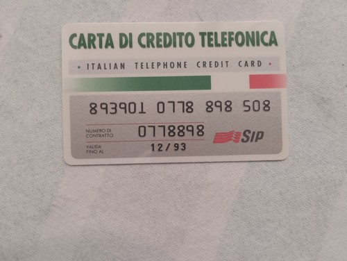 Carta credito telefonica - di,