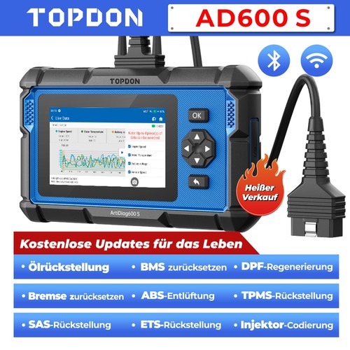 Topdon ad600s auto obd2 - 2.0,