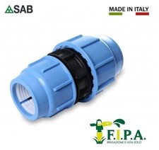 Manicotto ridotto a compressione per tubi polietilene Ø 32x25 - 40x32 PE  PN16 