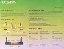 TP-Llink TL-MR3420 Router 3G/4G con porta USB per  GSM Wireless N 300Mbps