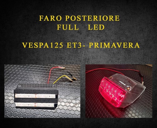 Faro posteriore led vespa - led, 125