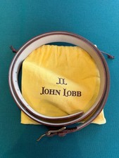 Cintura in vitello da museo marrone chiaro John Lobb misura 115 cm