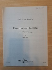 Ricercare E Toccata Pianoforte