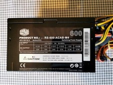 Alimentatore PC CoolerMaster RS-600-ACAB-M4  * Ottime condizioni * 600W
