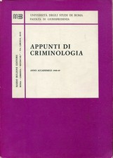 Appunti di criminologia : anno