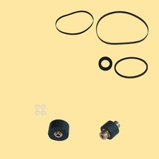 Cinghia Rullo di Pressione Ruota Attrito = Kit 3 per Pioneer CT-91 Cassette Deck
