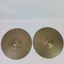 Set Di Piatti Hi-Hat UFIP 14" 1108g/1120g 60s Vintage Italia B20 Bronzo Italiano