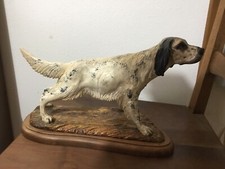 Setter inglese scultura con - setter, inglese.