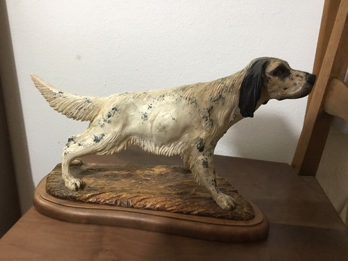 Setter inglese scultura con - setter,