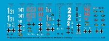 Peddinghaus-Decals 1/35 0721 Tiger I Carro Armato IN Tunisia E Italia