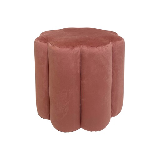 Pouf fiore velluto rosa - , 41