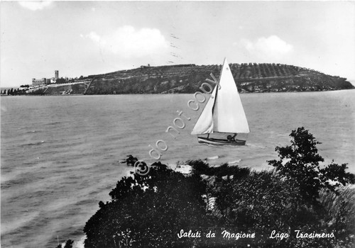 Cartolina magione lago - magione,