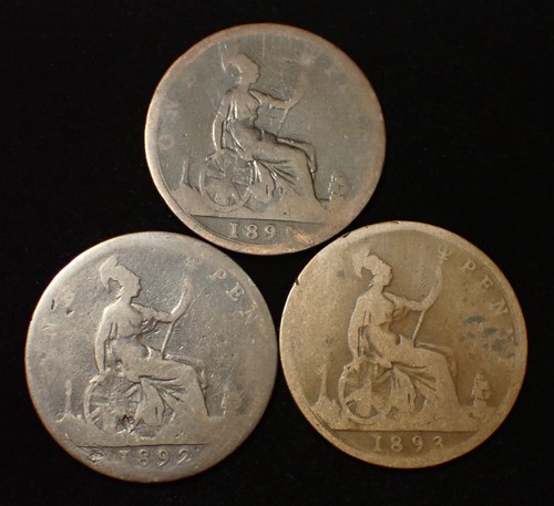 Regno unito one - penny, 1891