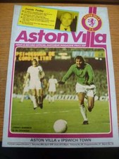 29/04/1978 Aston Villa v Ipswich Town  (Creased/Fold, Light Marking, Corner Trim
