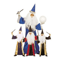 Widmann Costume Mago Bambino Vestito da Stregone e Cappello Carnevale Halloween