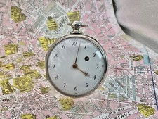 Crevalier a Geneve . Verga Argento 1820 . Orologio Tasca .