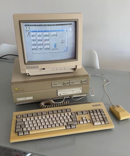 Amiga 2000 with hard disk - , and