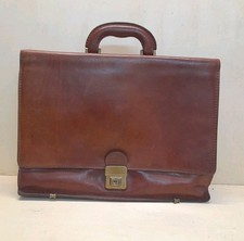 Borsa24 Ore  Vera Pelle Vintage Ufficio. Cm.41x30 Made In Italy.