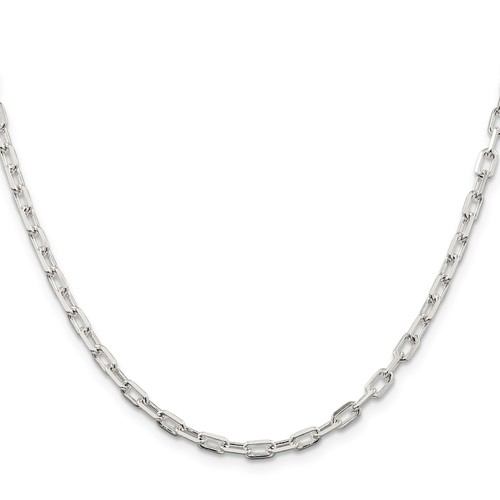 Sterling silver cable chain - silver,