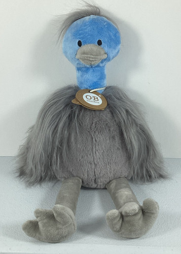 Peluche struzzo emmy emu blu - struzzo,