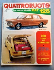 QUATTRORUOTE 196 1972 FIAT 124