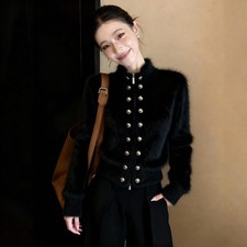  Top pelliccia visone doppia