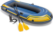 Intex Challenger 2 Set Canotto Per 2 Persone 236x114x41cm Giallo Blu