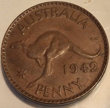1942 Australia One Penny! King