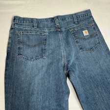 Jeans Carhartt uomo vestibilità classica gamba dritta blu denim abbigliamento da lavoro