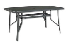 Tavolo rettangolare in acciaio