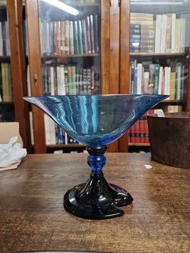 Coppa centrotavola vetro - centrotavola, blu